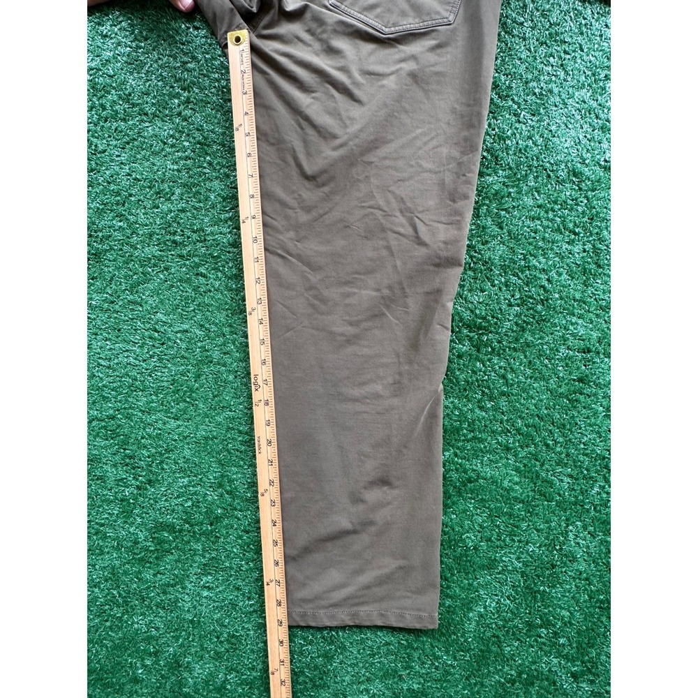 Orvis Mens 5 Pocket Pants Olive Drab Khaki Straight Leg 36x30 Outdoor Casual - Picture 8 of 11